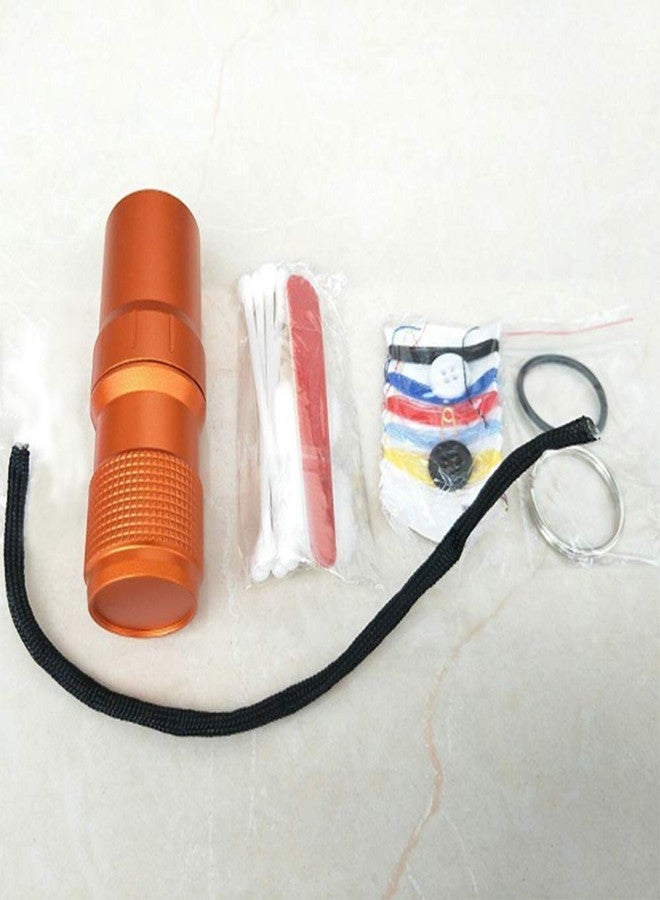 EKLOEN Waterproof EDC Capsule Tube, Portable Survival Pill Container Outdoor Capsule Seal Bottle Holder Case EDC Emergency Tool(Orange) - Image 2